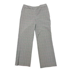 Talbots Black Red Houndstooth Trousers Office Career Classic Size 10P Preppy EUC